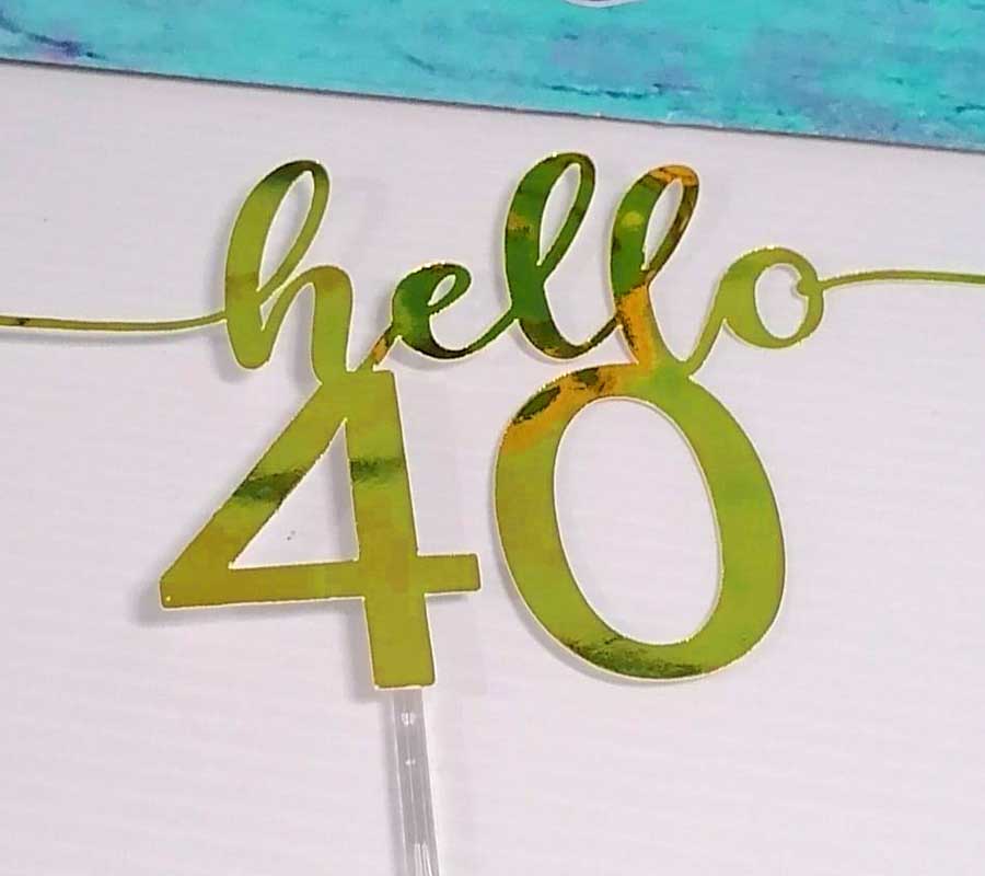 Cake Topper personalizado - Diseño 2 para eventos en Cancún y Playa del Carmen