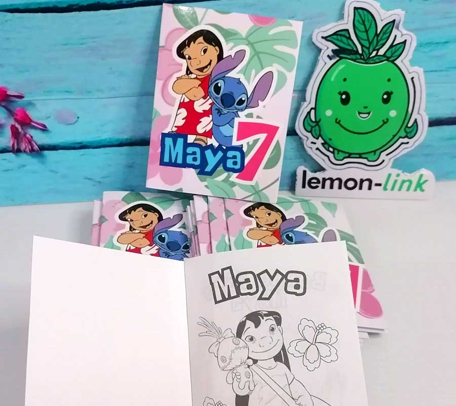 librito para colorear personalizado - Diseño 1 para promociones en Cancún y Playa del Carmen