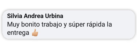 Opinion de Silvia Andrea Urbina excelete calidad y rapidez personalizados de LemonLink Creaciones en Cancún y Playa del Carmen