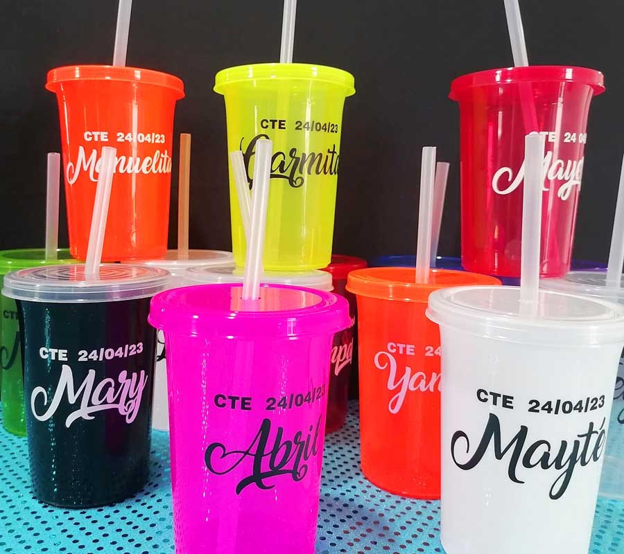 vasos personalizado - Diseño 2 para eventos en Cancún y Playa del Carmen